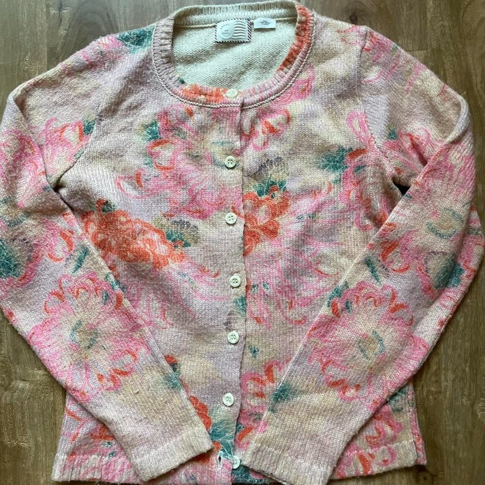 Postage Stamp Sweater from Anthropologie